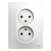 Розетка 2-мест. белая с/у в сборе 16А GLOSSA 000120 SCHNEIDER ELECTRIC