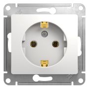 Розетка 1-мест. белая с/у с з/к мех. 16А GLOSSA 000143 SCHNEIDER ELECTRIC