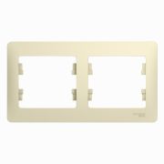 Рамка 2-мест. бежевая GLOSSA 000202 SCHNEIDER ELECTRIC