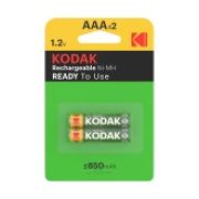 Аккумулятор AAA HR03-2BL 2шт 850mAh KODAK