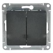 Выключатель 2-кл. антрацит с/у мех. 10А GLOSSA 000751 SCHNEIDER ELECTRIC